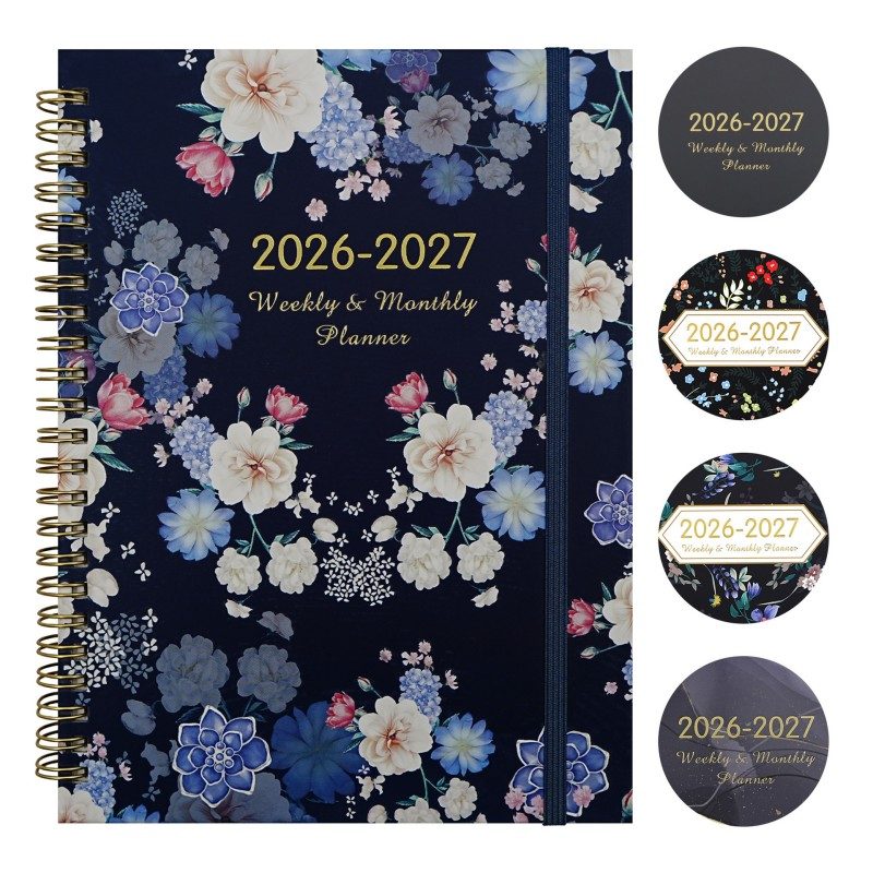 2026-2027 A5 Spiral Planner notesbog