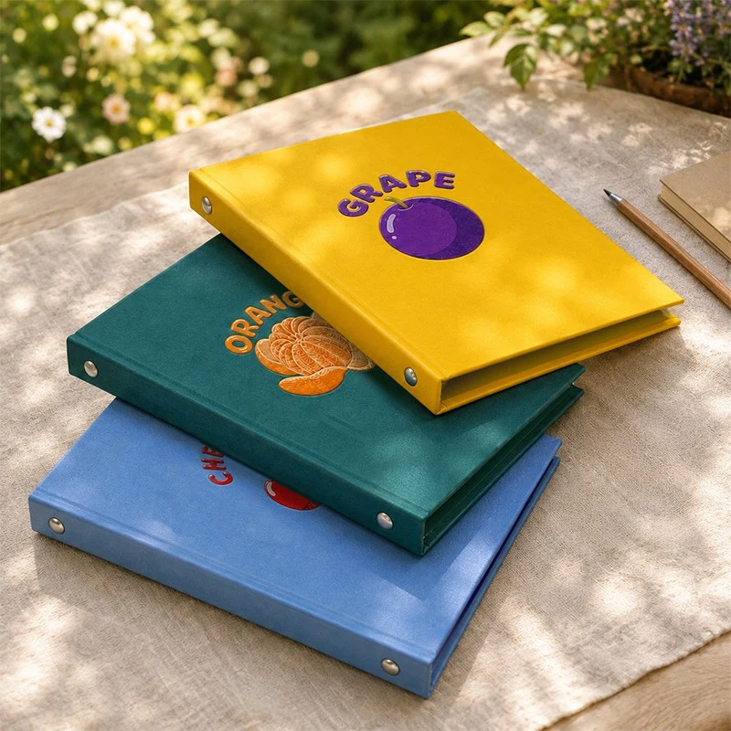 A4 PU frugt Løsbladshåndtag Arch File Folder