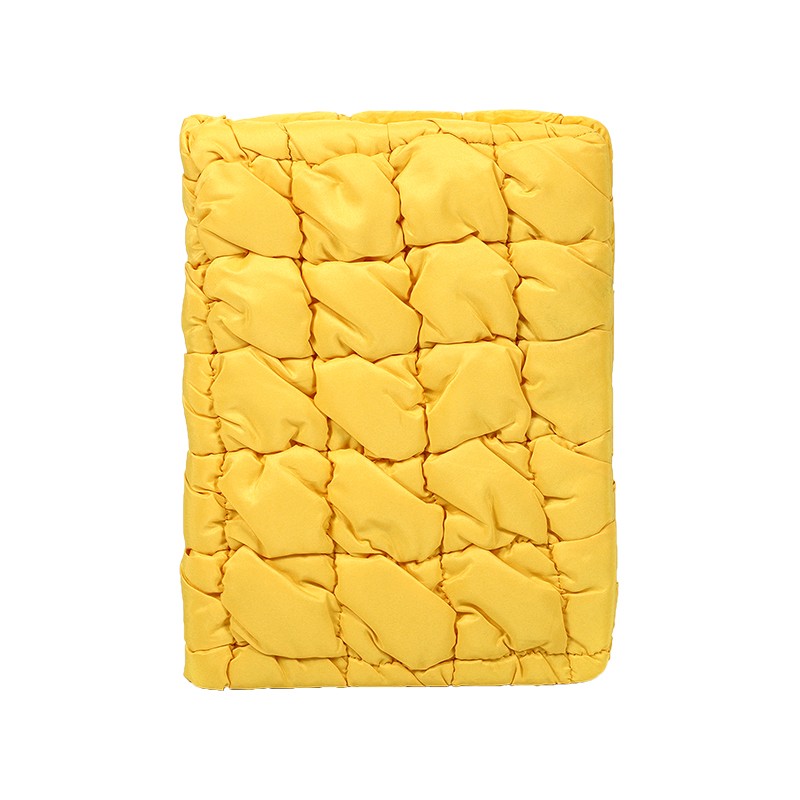A5 blødt stof, fluffy quiltet notesbog