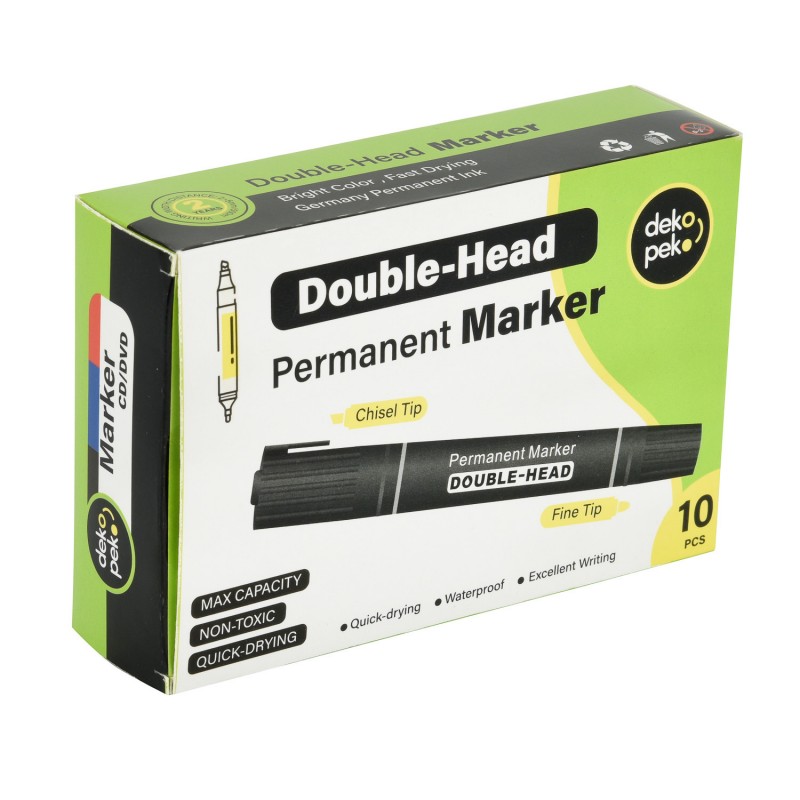 Permanente markører med dobbeltspids