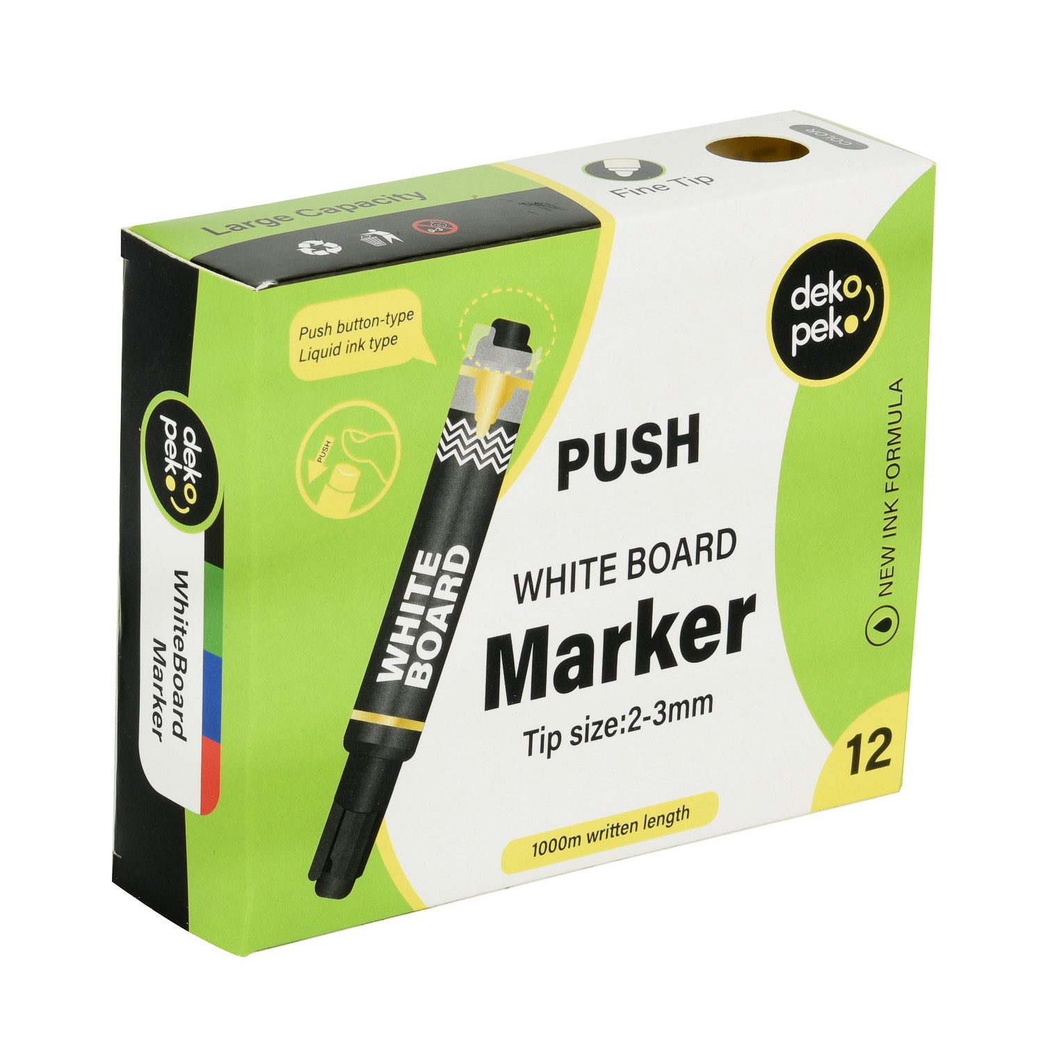 Push Dry Erase Whiteboard Marker