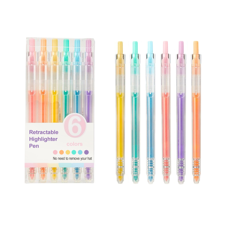 Udtrækkeligt Highlighter Pen Sæt